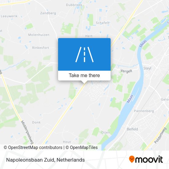 Napoleonsbaan Zuid map