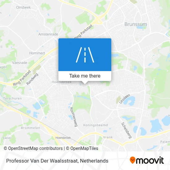 Professor Van Der Waalsstraat map