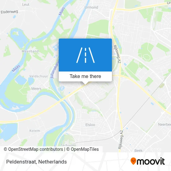 Peldenstraat map