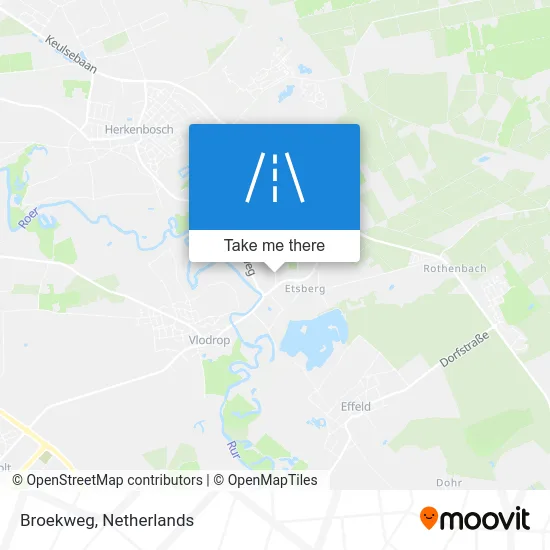 Broekweg map