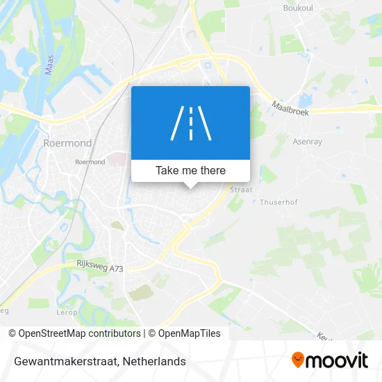 Gewantmakerstraat map
