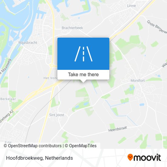 Hoofdbroekweg map