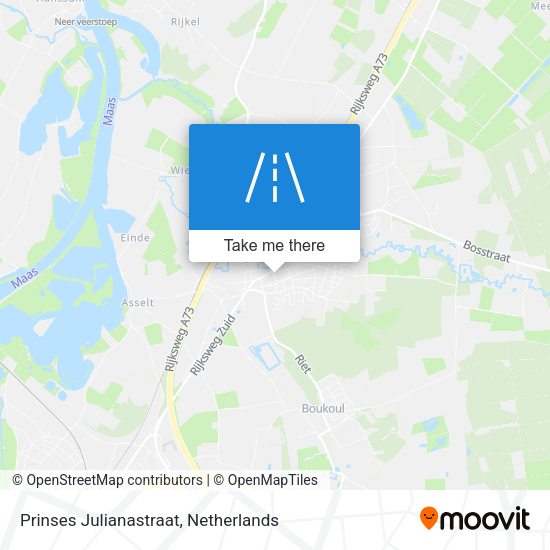 Prinses Julianastraat map