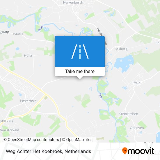 Weg Achter Het Koebroek map