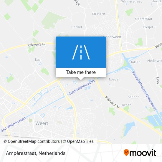Ampèrestraat map