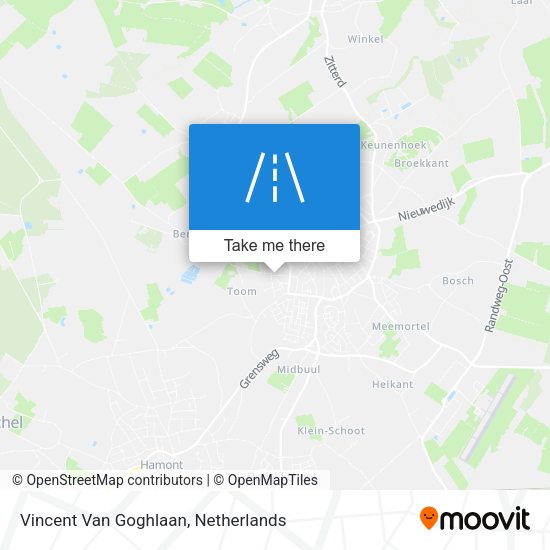 Vincent Van Goghlaan map