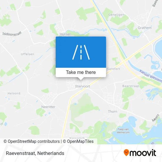Raevenstraat map