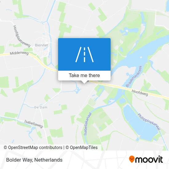 Bolderweg map