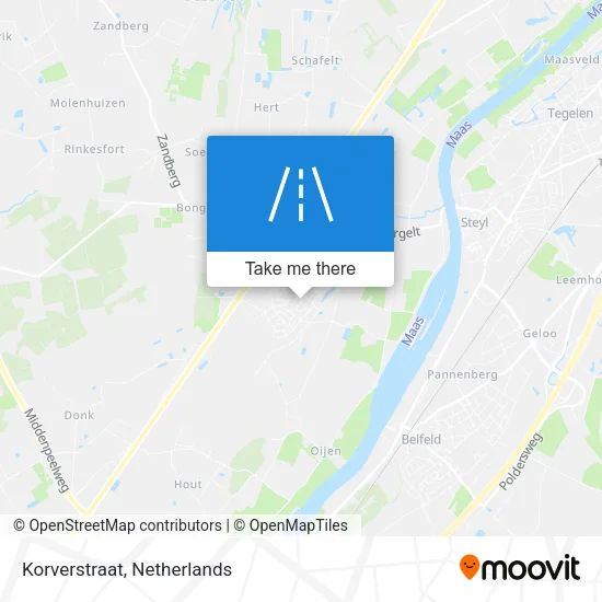Korverstraat map
