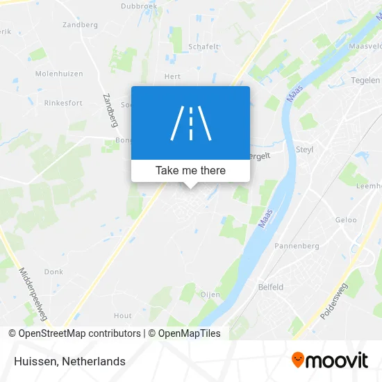 Huissen map