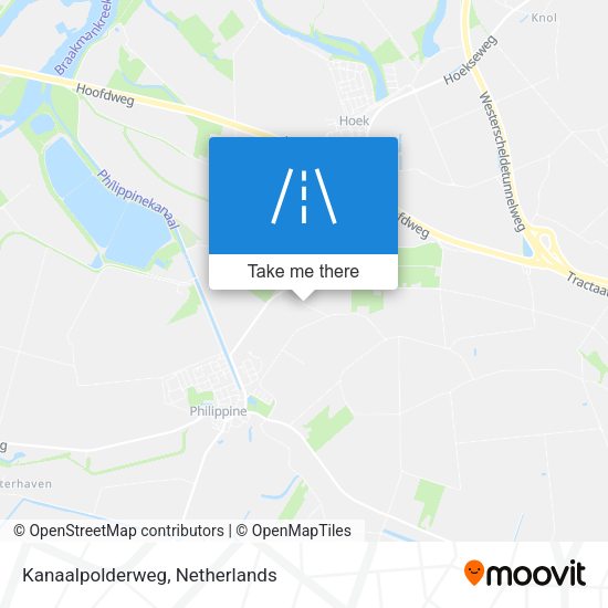 Kanaalpolderweg map