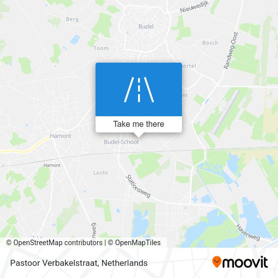 Pastoor Verbakelstraat map