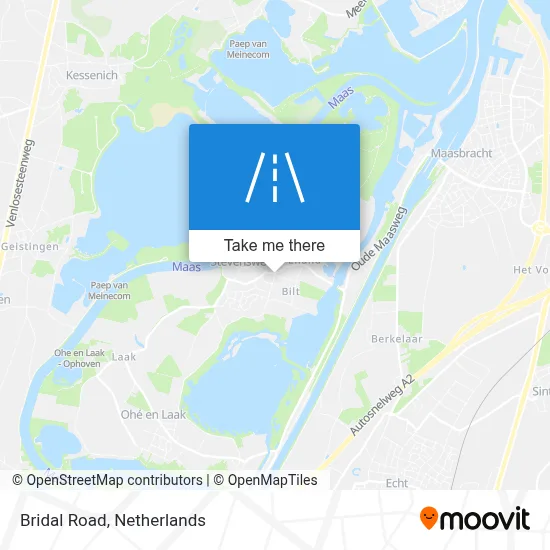 Bruidsweg map
