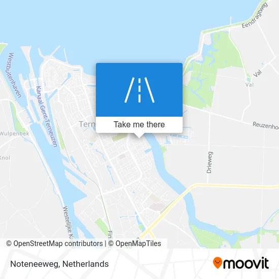Noteneeweg map