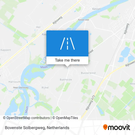 Bovenste Solbergweg map