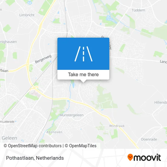Pothastlaan map