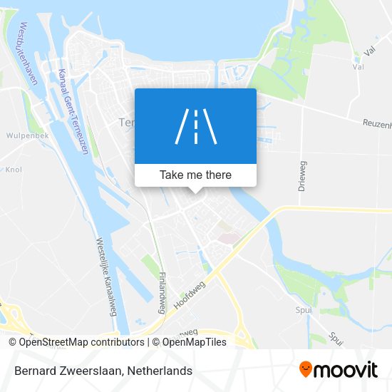 Bernard Zweerslaan map