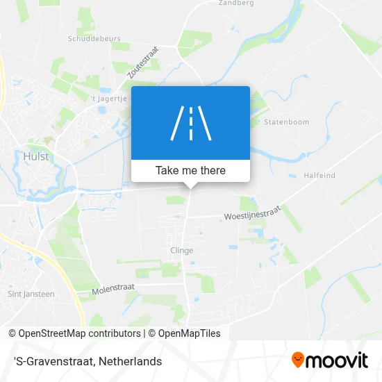 'S-Gravenstraat map