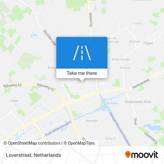 Loverstraat map