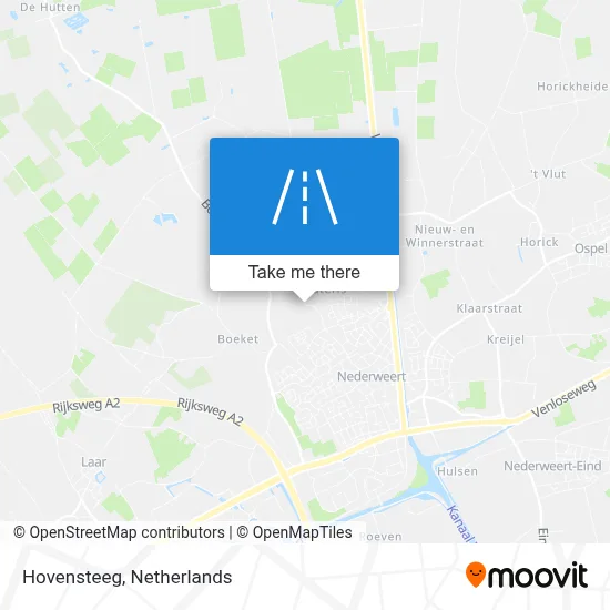 Hovensteeg map