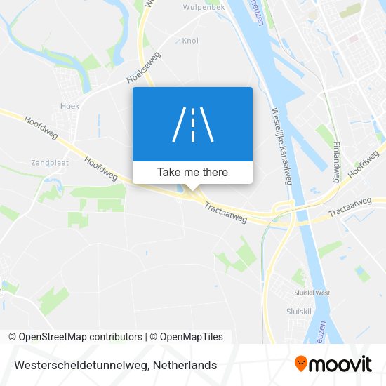 Westerscheldetunnelweg map