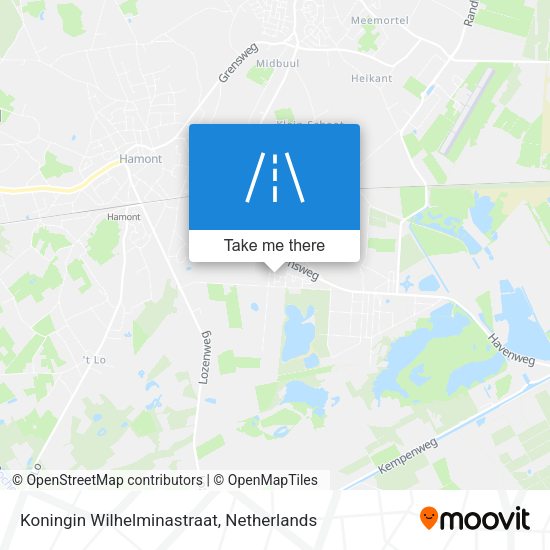 Koningin Wilhelminastraat map