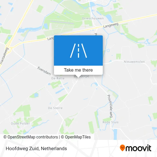 Hoofdweg Zuid map