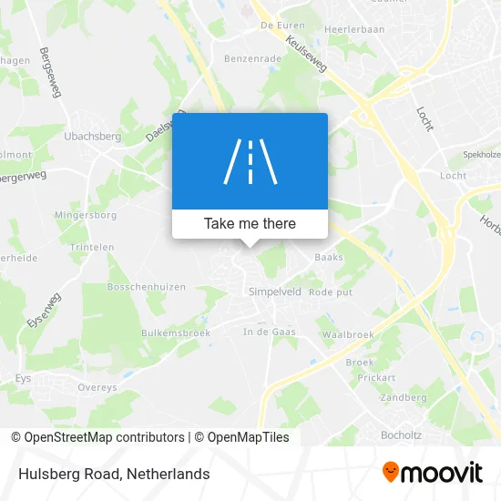 Hulsbergweg map