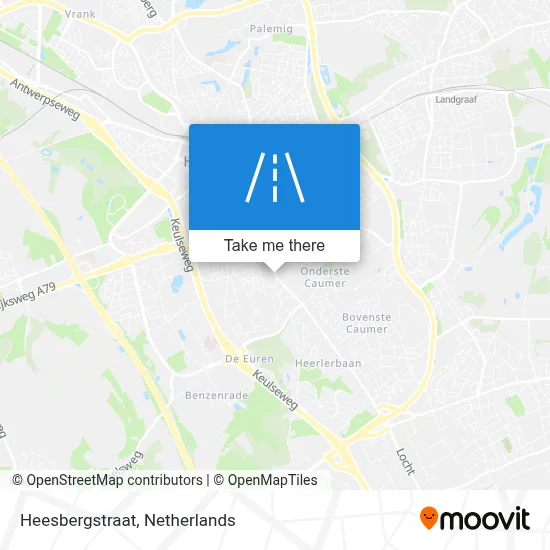 Heesbergstraat map