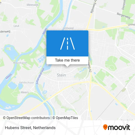 Hubensstraat map