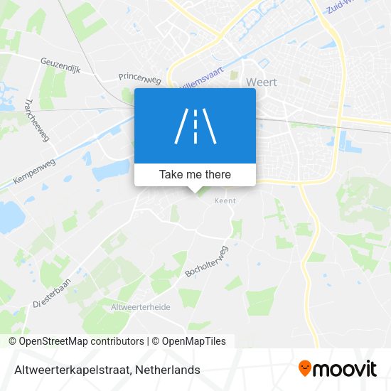 Altweerterkapelstraat map