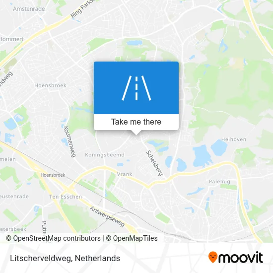 Litscherveldweg map