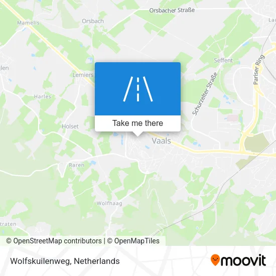 Wolfskuilenweg map