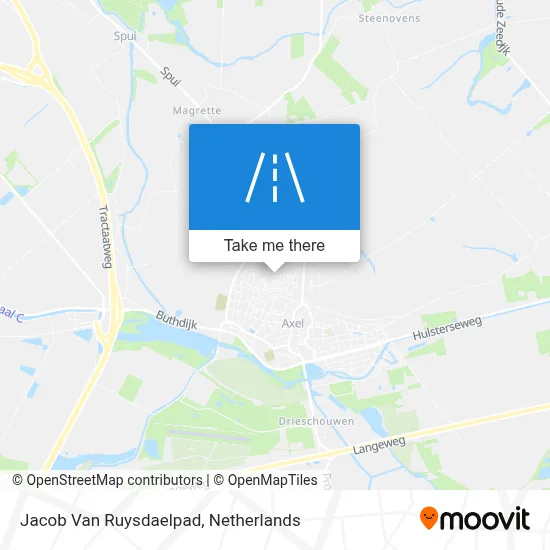 Jacob Van Ruysdaelpad map