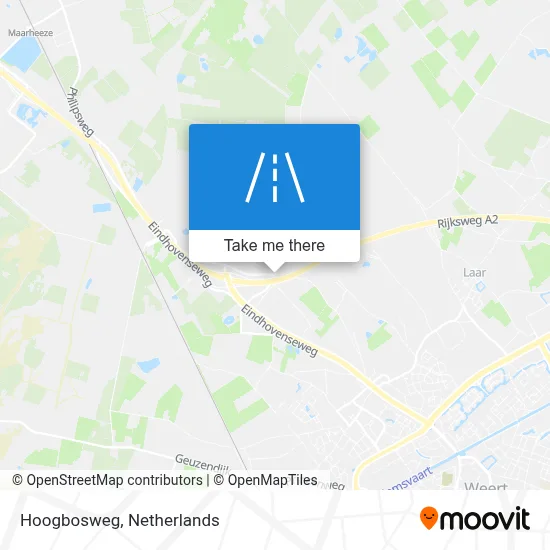 Hoogbosweg map