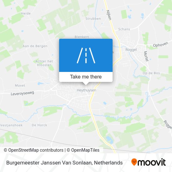 Burgemeester Janssen Van Sonlaan map