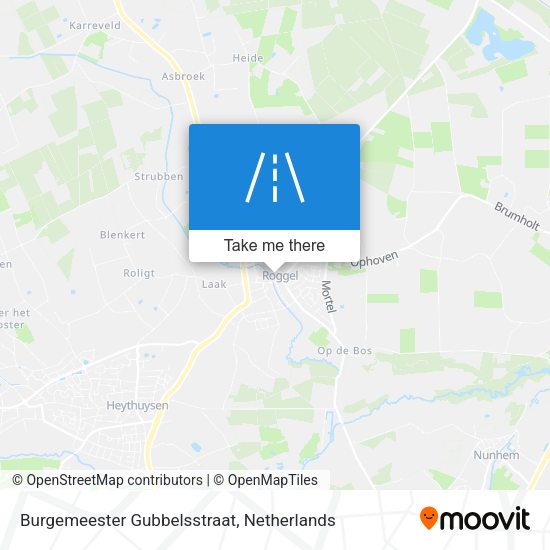 Burgemeester Gubbelsstraat map