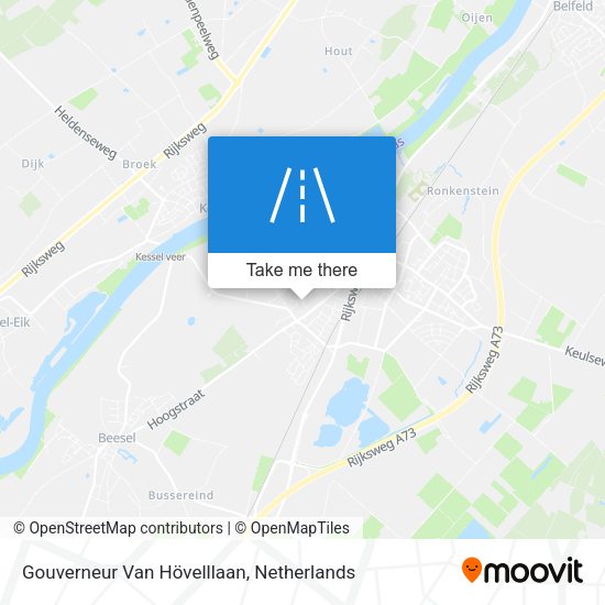 Gouverneur Van Hövelllaan map