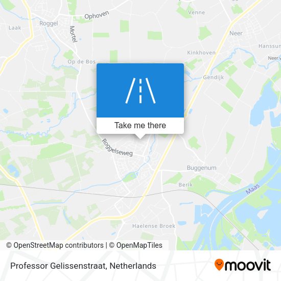 Professor Gelissenstraat map