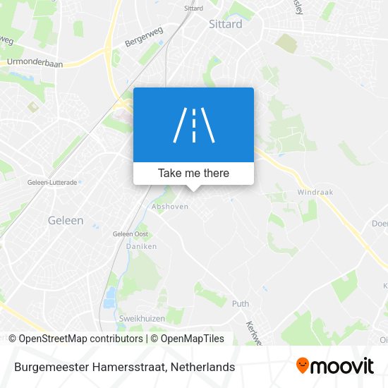 Burgemeester Hamersstraat map