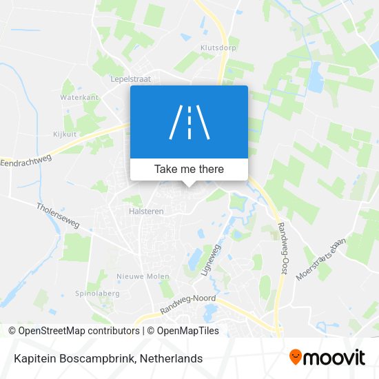Kapitein Boscampbrink map