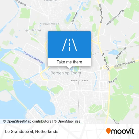 Le Grandstraat map
