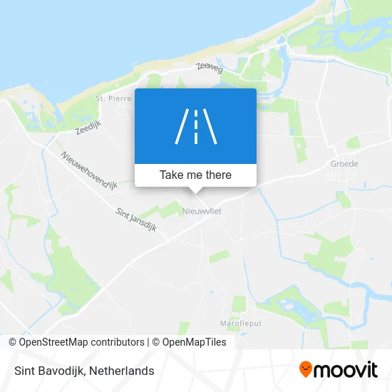Sint Bavodijk map