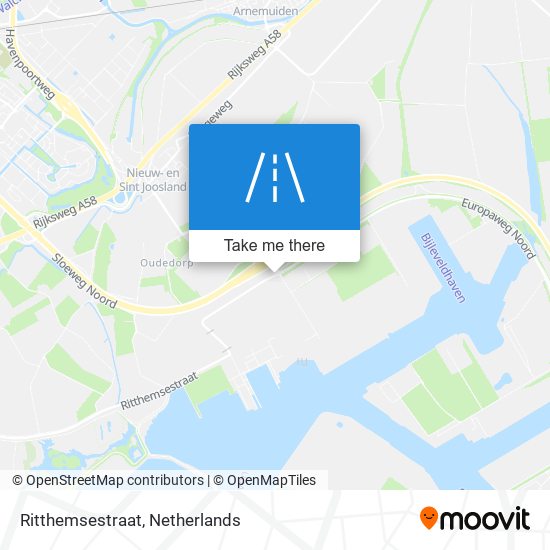 Ritthemsestraat map