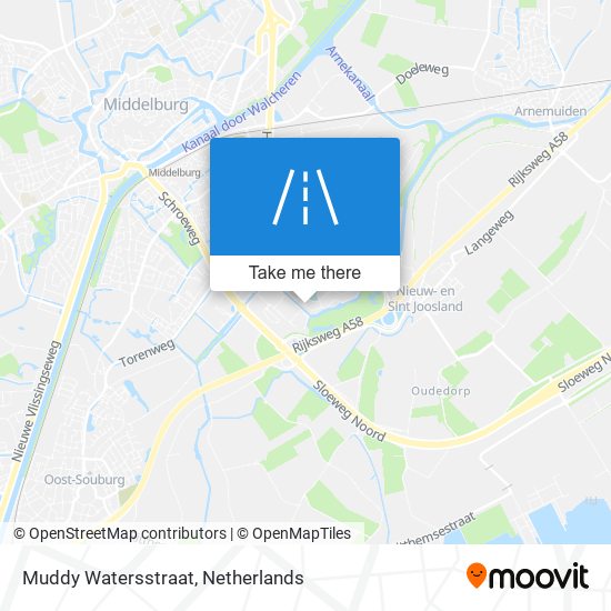 Muddy Watersstraat map