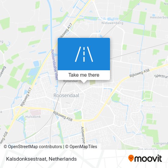 Kalsdonksestraat map