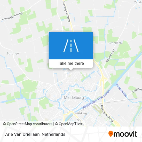 Arie Van Driellaan map