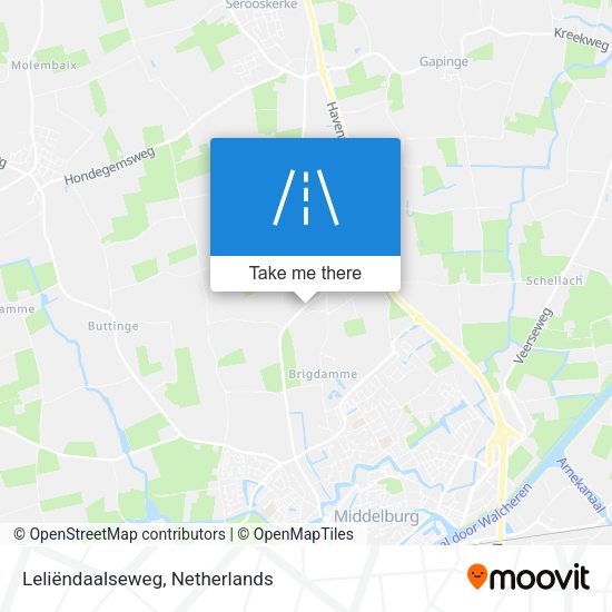 Leliëndaalseweg map