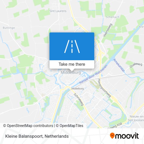 Kleine Balanspoort map