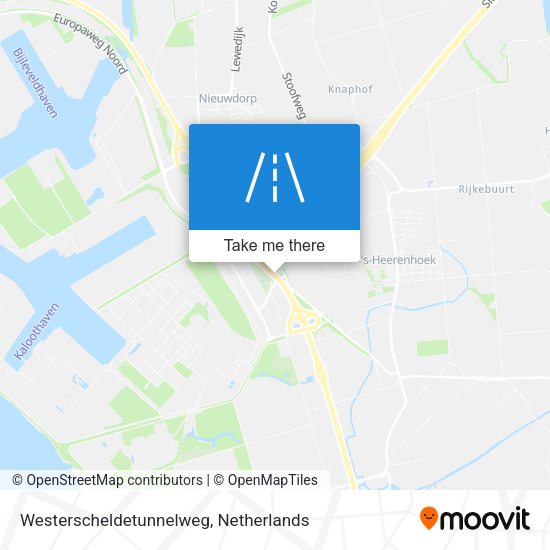 Westerscheldetunnelweg map